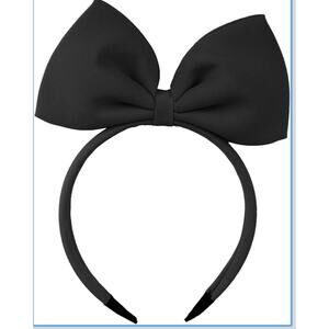 NWT Women's Girls Black Big Bow Headband Cosplay Costume Party Hair Accessory